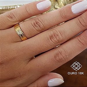 1 Aliança Casamento Ouro 18k