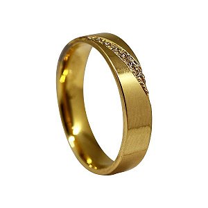 1 Aliança Casamento Ouro 18k