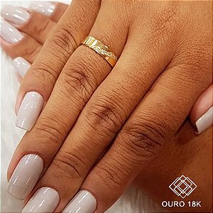 1 Aliança Casamento Ouro 18k