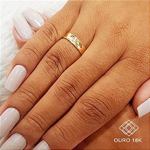 1 Aliança Casamento Ouro 18k