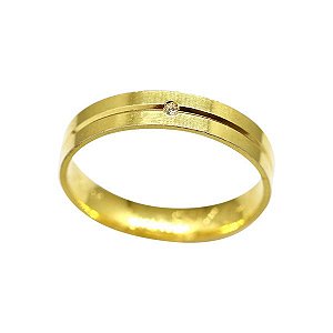 1 Aliança Casamento Ouro 18k