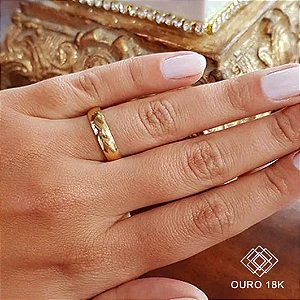 1 Aliança Casamento Ouro 18k