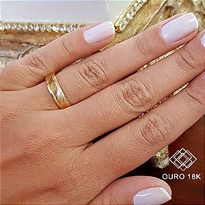 1 Aliança Casamento Ouro 18k