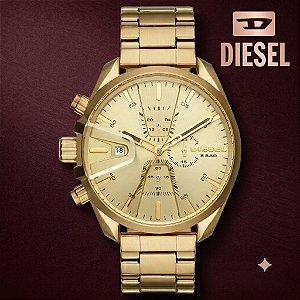 Relógio Diesel Masculino Dourado Dz4475 C1kx