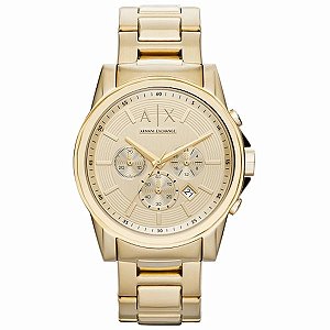Relógio Armani Exchange Masculino Dourado Ax2099b1 C1kx
