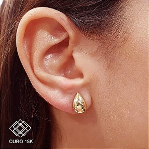 Brinco Pequeno Gota Bold Ouro 18k