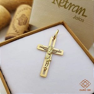 Pingente Crucifixo Ouro 18k