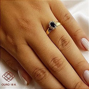 Anel Formatura Recursos Humanos Ouro 18k - Sem emblema