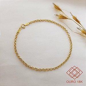 Pulseira Elo Português Ouro 18k