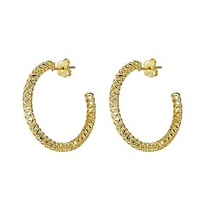 Brinco Diamantado Ouro 18k
