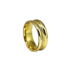 1 Aliança Casamento Ouro 18k - 7mm
