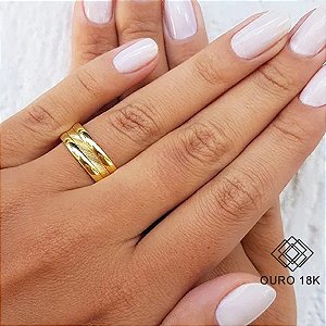 1 Aliança Casamento Ouro 18k - 7mm