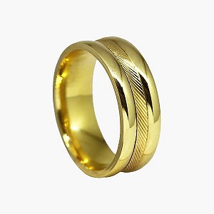 1 Aliança Casamento Ouro 18k - 7mm