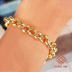 Pulseira Elo Português Ouro 18k
