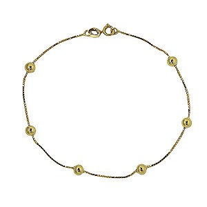 Pulseira Bola Ouro 18k