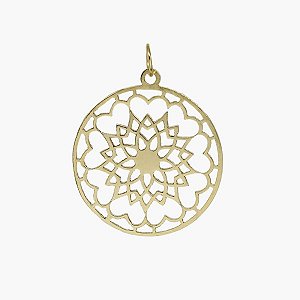 Pingente Mandala Ouro 18k