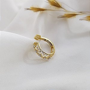 Piercing Filigrana Encaixe Ouro 18k