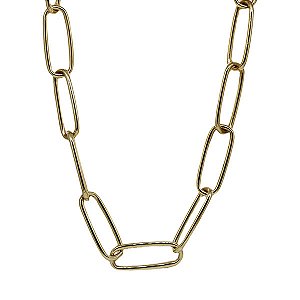 Gargantilha Malha Cadeado Ouro 18k