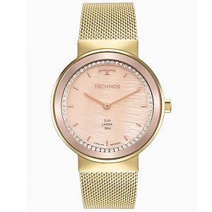 Relógio Technos Feminino Dourado Slim Gl22ah/1j