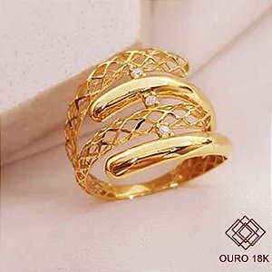 Anel Filigrana Ouro 18k