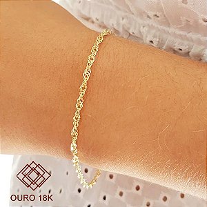 Pulseira Cordino Ouro 18k