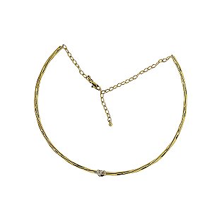 Gargantilha Choker Ouro 18k Diamantes