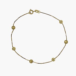 Pulseira Esferas Ouro 18k