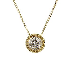 Kit Cordão Ouro 18k + Pingente Chuveiro Ouro 18k