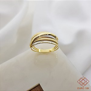 Anel Estamparia Ouro 18k