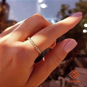 Aparador Ouro 18k - Brilhante Moissanite 47 Pts
