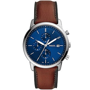 Relógio Fossil Masculino Prata/Marrom Fs5850/0an