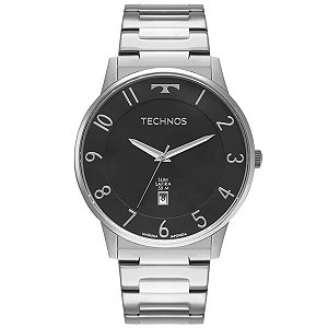 Relógio Technos Masculino Prata Gm10yq/1p