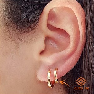Brinco Argola Ouro 18k