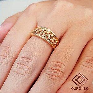 Anel Filigrana Ouro 18k