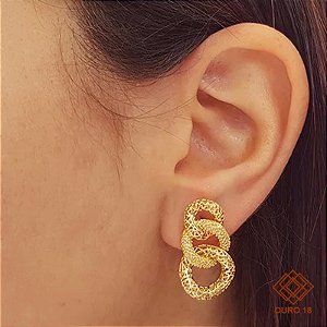 Brinco Filigrana  Ouro 18k