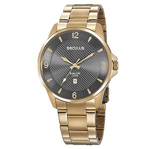 Relógio Seculus Masculino Dourado 20806Gpsvda2