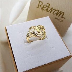 Anel Filigrana Nossa Senhora Ouro 18k