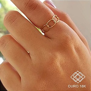 Anel Corrente Ouro 18k