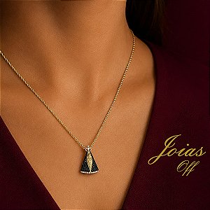 Pingente Nossa Senhora da Aparecida Ouro 18k
