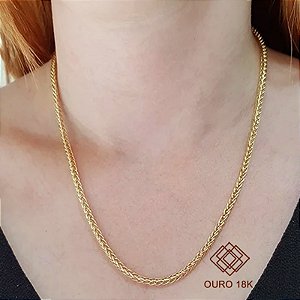 Gargantilha Bold Palmeira Ouro 18k