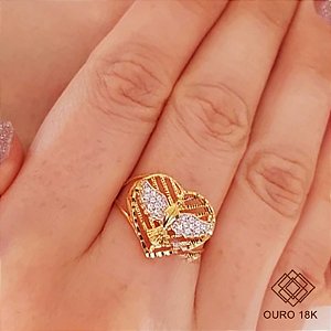 Anel Espírito Santo Ouro 18k