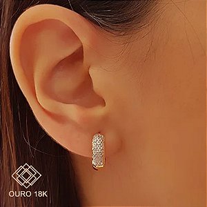 Brinco Argola Ouro 18k