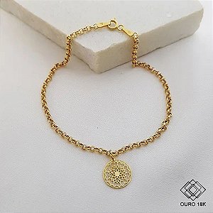 Pulseira Mandala Ouro 18k