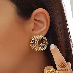 Brinco Filigrana Ouro 18k