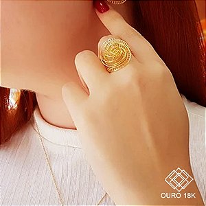 Anel Filigrana Ouro 18k