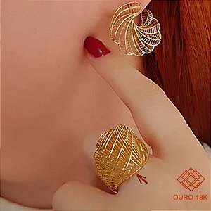 Anel Filigrana Ouro 18k