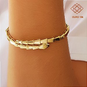 Bracelete Serpente Ouro 18k