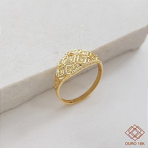 Anel Filigrana Ouro 18k