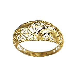 Anel Filigrana Ouro 18k