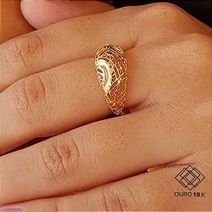 Anel Filigrana Ouro 18k
